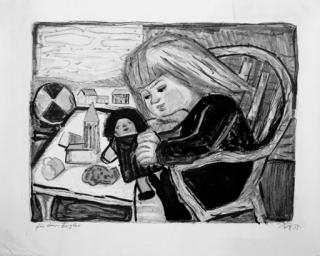 Otto Dix - Spielendes Kind