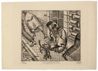 Otto Dix - Streichholzhändler (K. 11 II b)