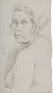 Otto Dix - Weiblicher Halbakt.