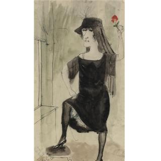 Otto Dix - Witwe Mit Rose (Woman With Rose)