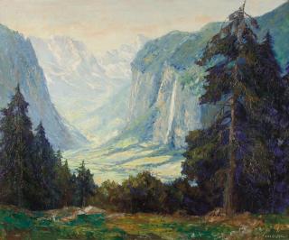 Otto Eduard Pippel - „Das Lauterbrunner Tal“.