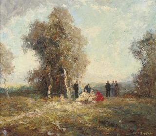 Otto Eduard Pippel - Picnicking in the park
