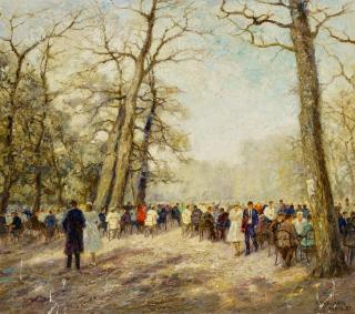Otto Eduard Pippel - Sonniger Frühlingstag in Bois de Boulogne