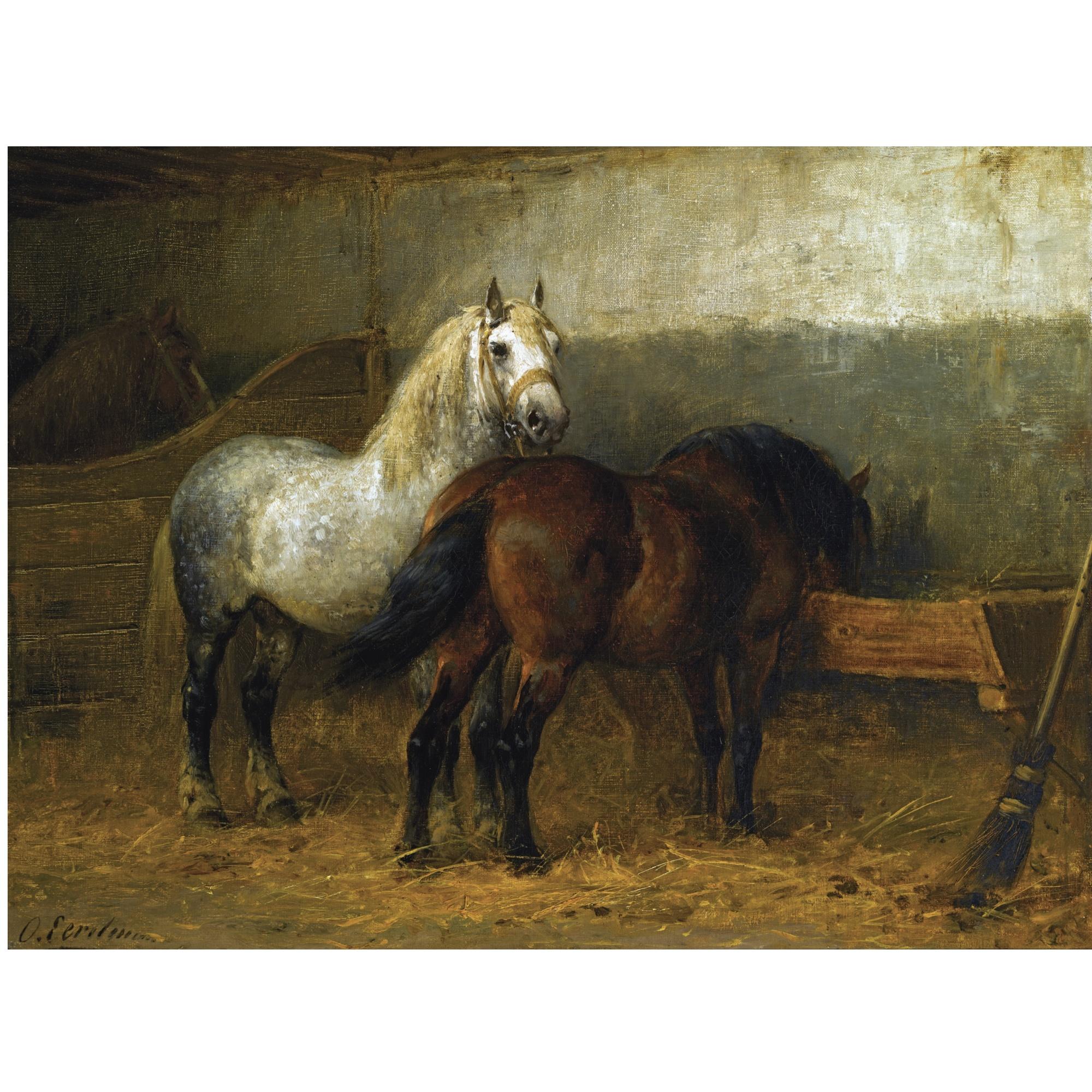 Otto Eerelman - Dutch horses In Stable