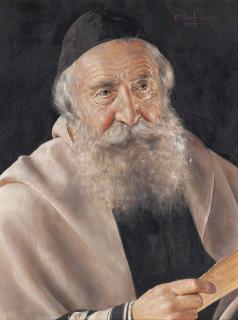 Otto Eichinger - A Rabbi With A Scroll