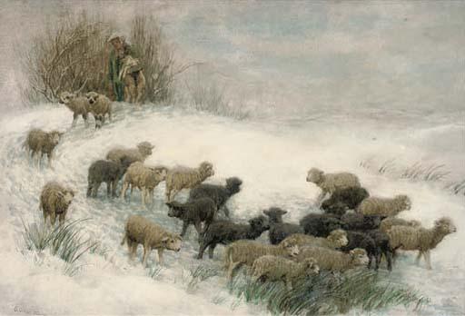 Otto Friedrich Gebler - The Flock In Winter
