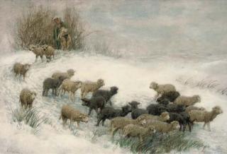 Otto Friedrich Gebler - The Flock In Winter