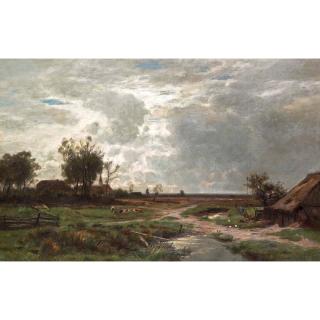Otto Frölicher - Flache Landschaft Bei München Landscape Near Munich