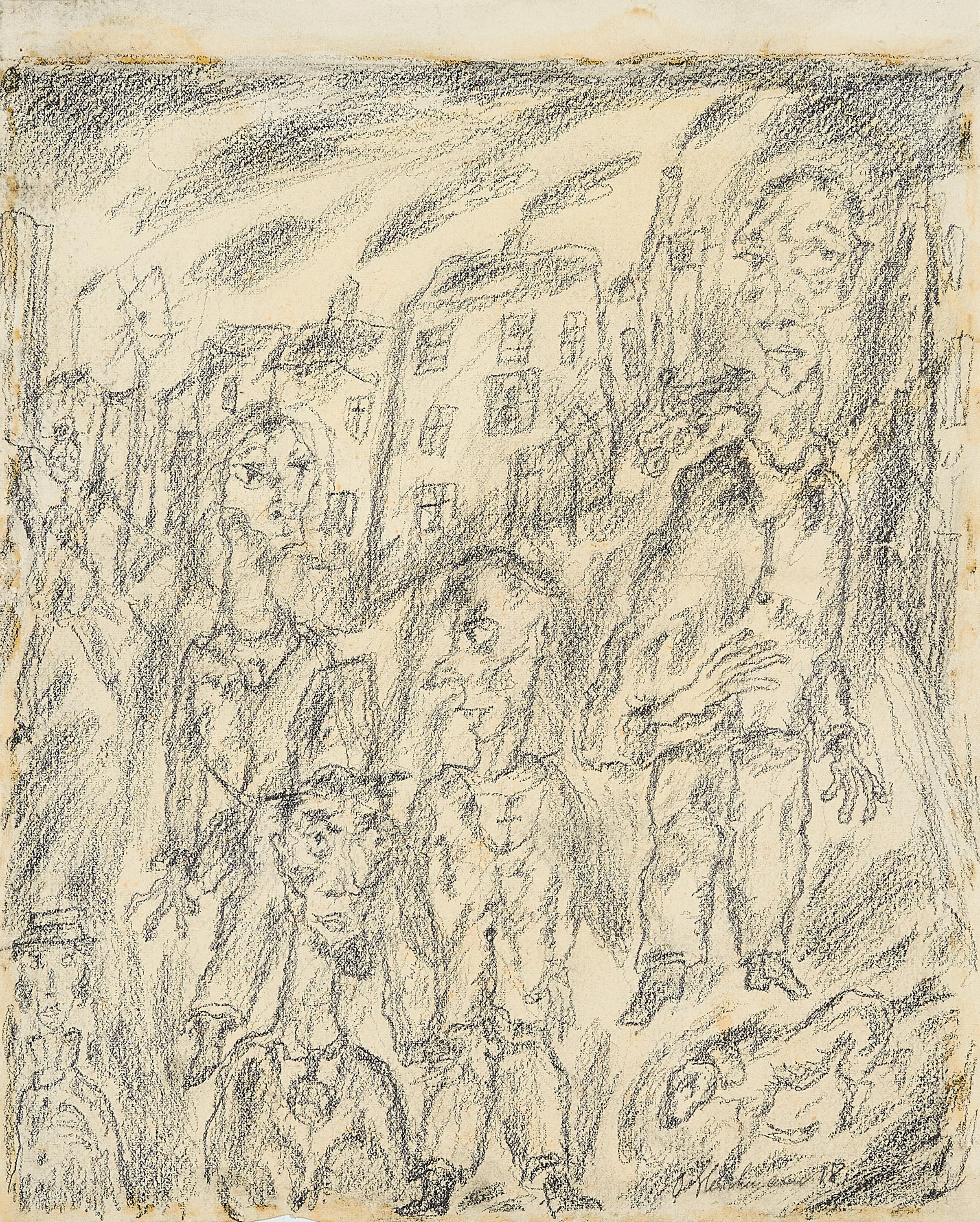 Otto Gleichmann - Ohne Titel (Menschen auf der Straße).