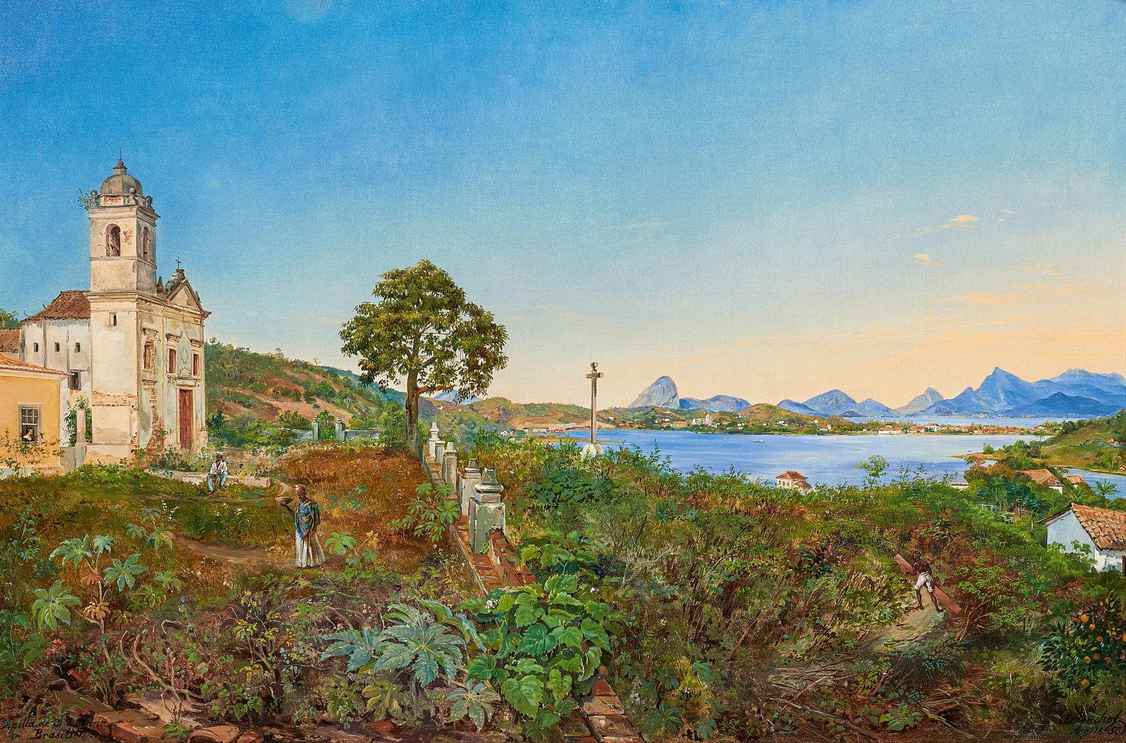 Otto Grashof - Brasilianische Landschaft bei Rio de Janeiro (Niterói?)