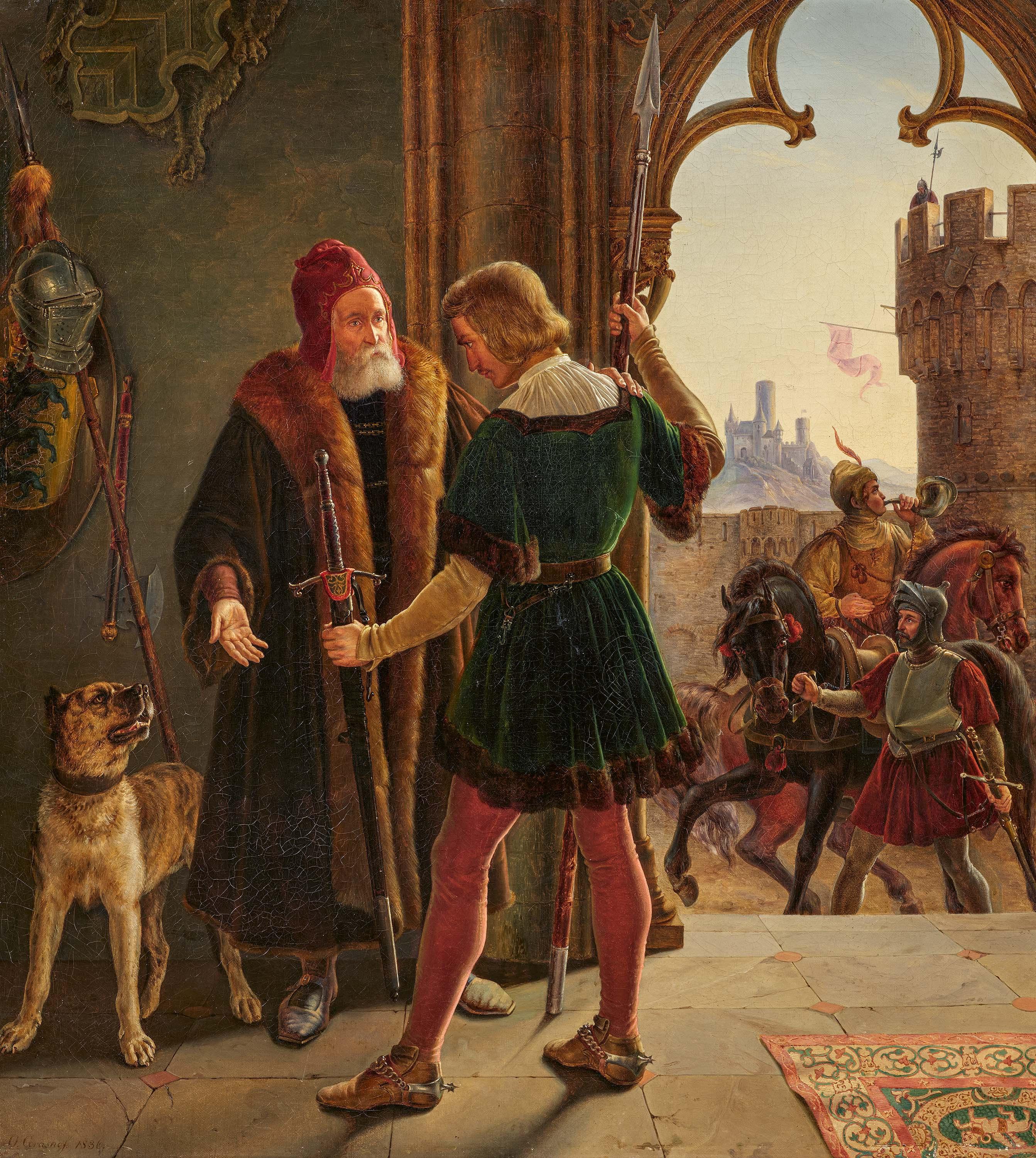 Otto Grashof - Die Übergabe des Schwertes.