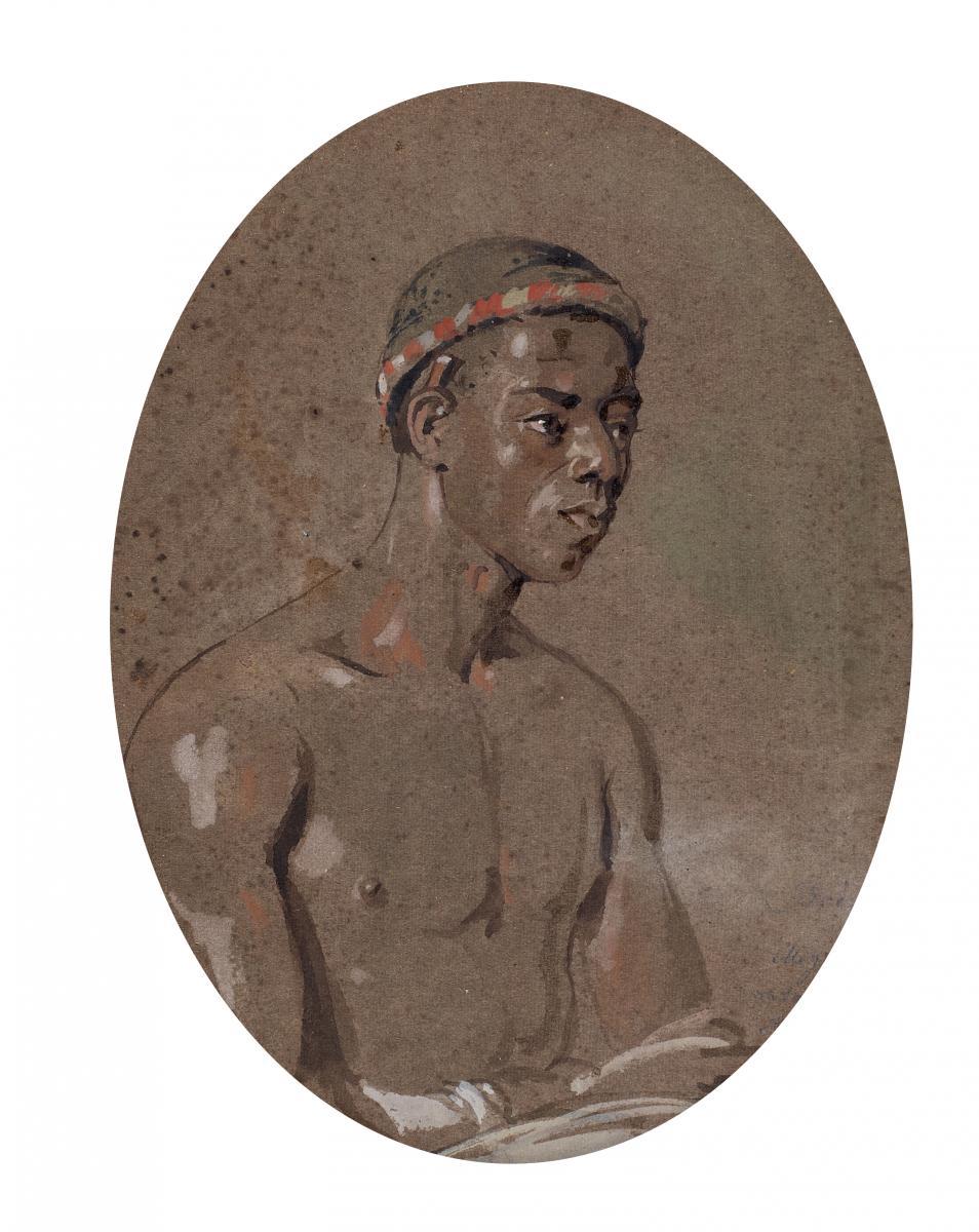 Otto Grashof - Porträt eines Farbigen