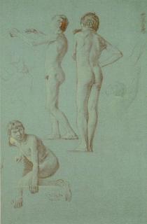 Otto Greiner - Aktstudien eines Knaben