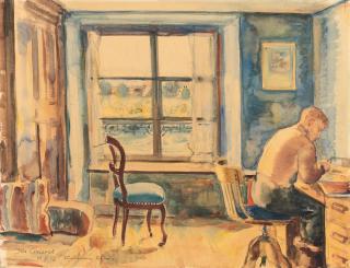 Otto Griebel - Am Schreibtisch