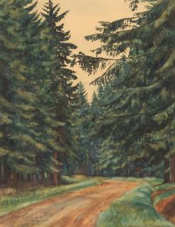 Otto Griebel - Waldweg.