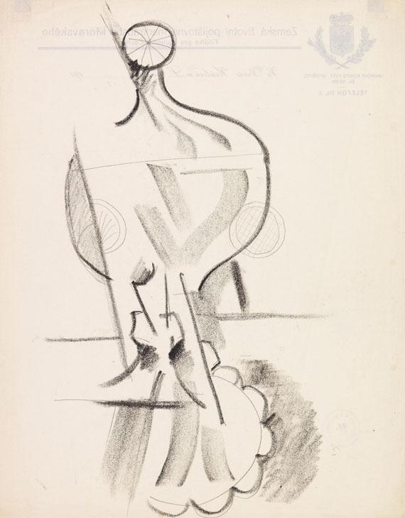 Otto Gutfreund - 3 Blätter: Kubistische Kompositionen