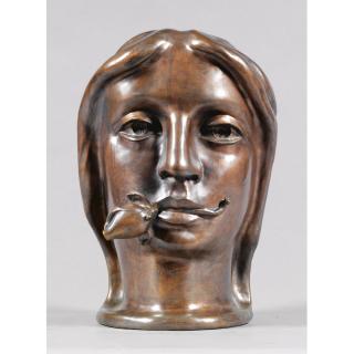 Otto Gutfreund - Czech girl With Rose (Dívka S Růží)