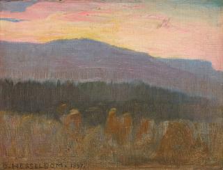 Otto Hesselbom - Early morning, scene from Dalsland, Sweden