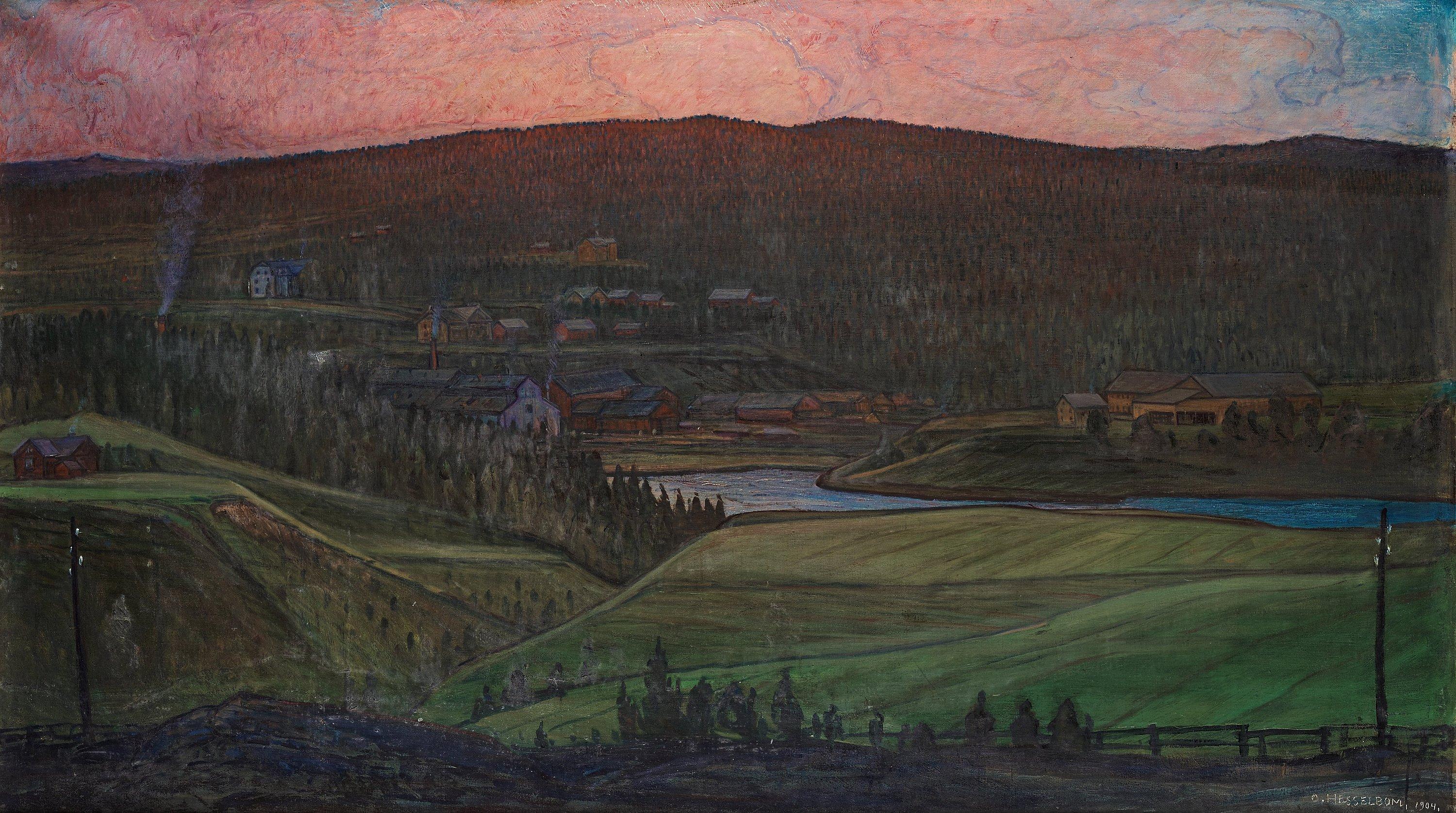 Otto Hesselbom - View over Koppom, Värmland