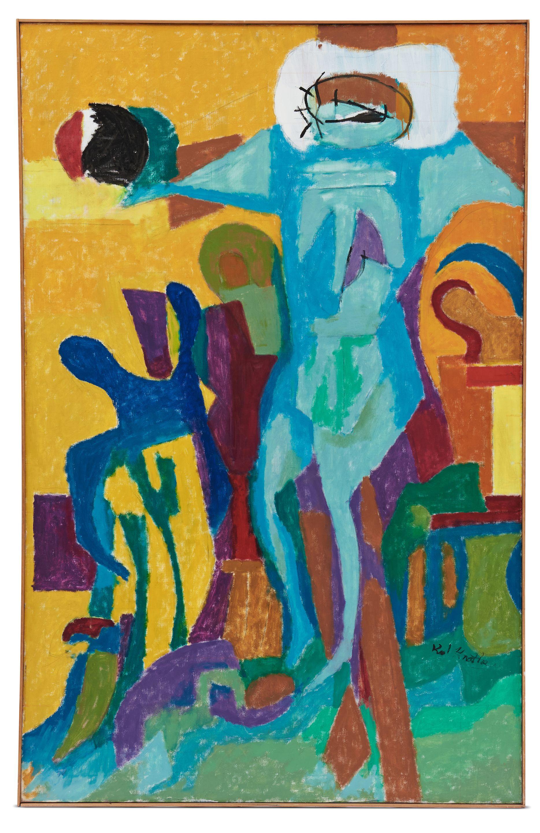 Otto Karl Knaths - Apogee 70 x 45 in. (177.8 x 114.3 cm) framed 70 1/2 x 45 1/4 x 1 1/4 in.