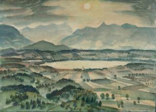 Otto Lange - Der Riegsee bei Murnau.