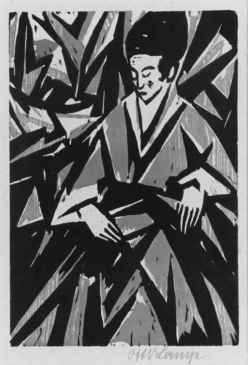 Otto Lange - Woman in Green