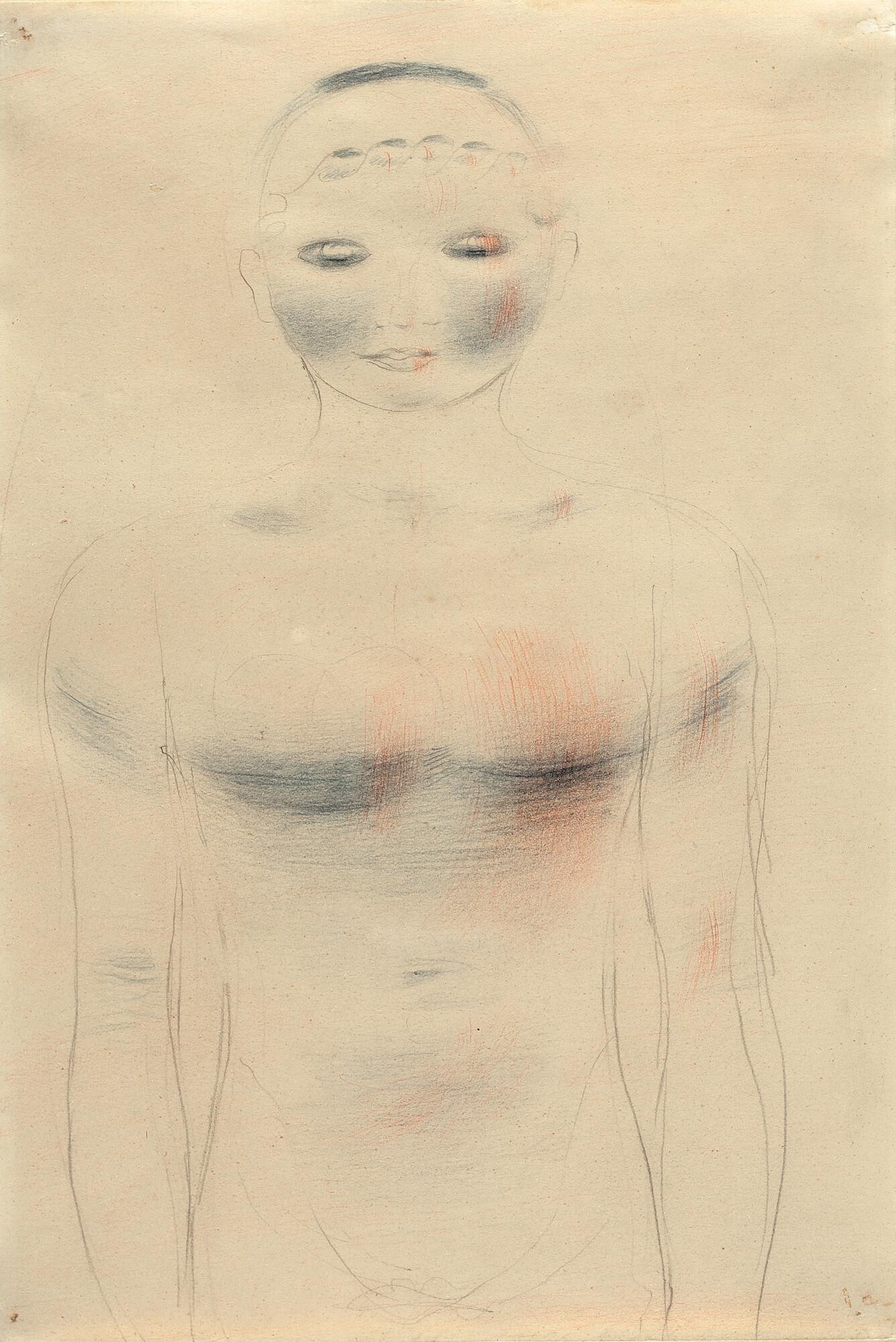 Otto Meyer-Amden - Frontale Halbfigur