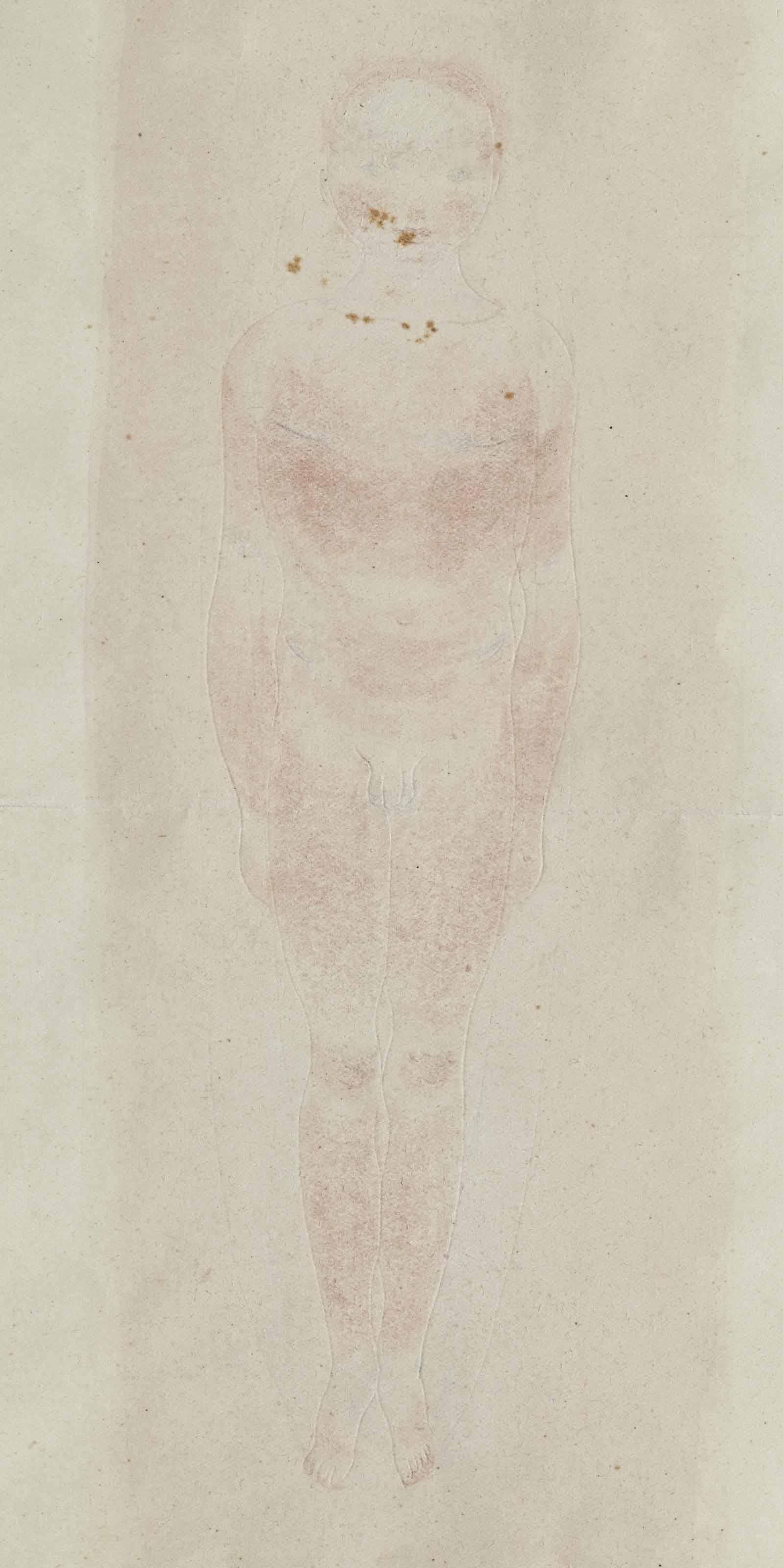 Otto Meyer-Amden - Jünglingsakt (Rosareihe)