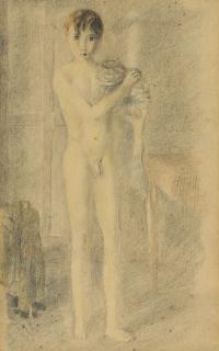 Otto Meyer-Amden - Knabe Ii (Stehender Knabenakt)