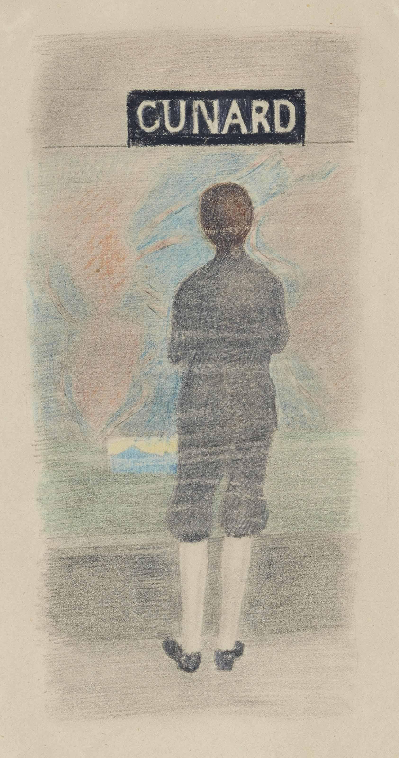 Otto Meyer-Amden - Knabe vor Schaufenster eines Reisebüros