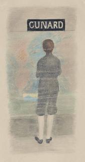 Otto Meyer-Amden - Knabe vor Schaufenster eines Reisebüros