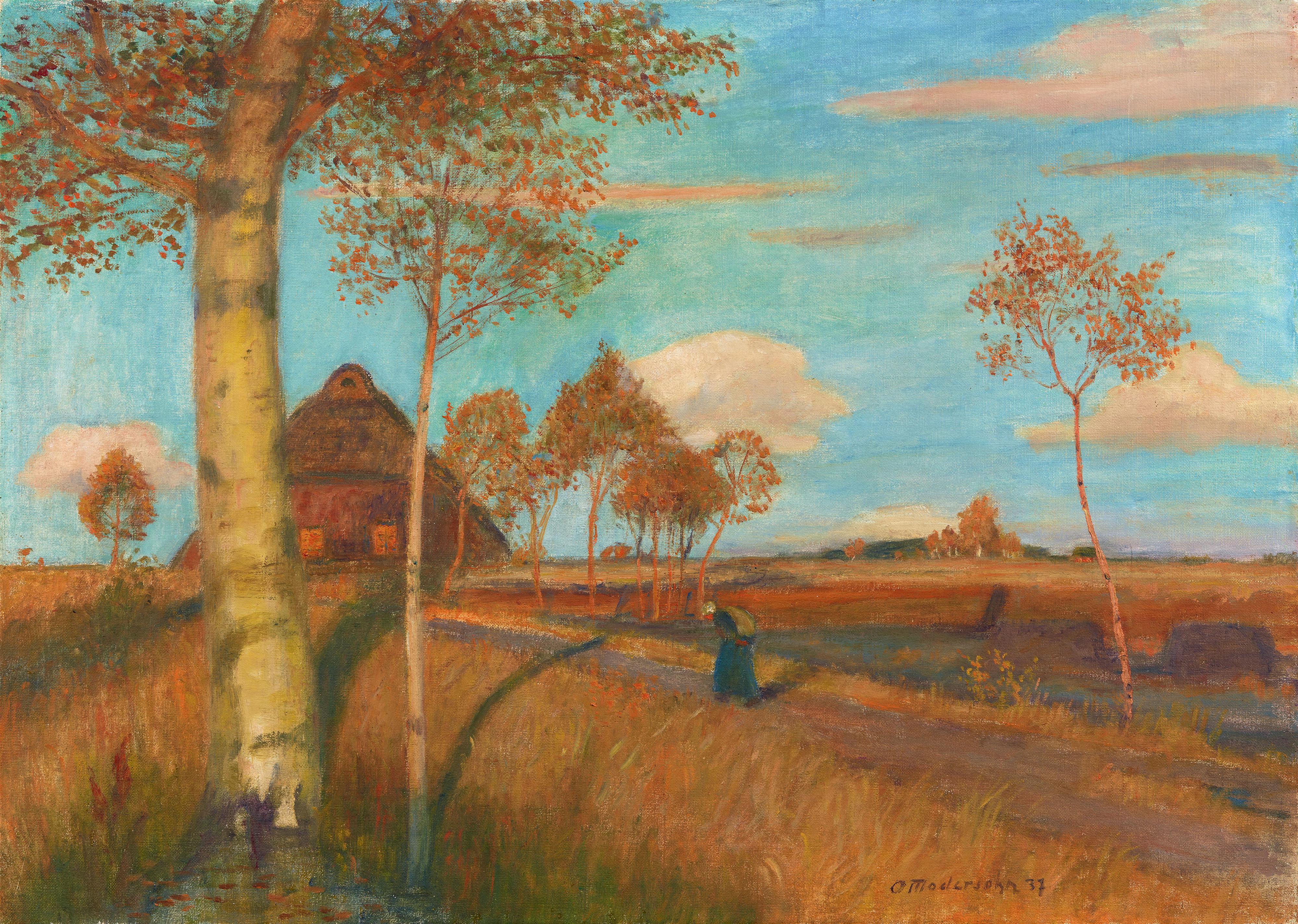 Otto Modersohn - Abendsonne im Moor