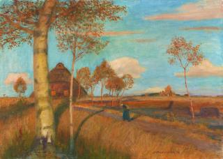 Otto Modersohn - Abendsonne im Moor
