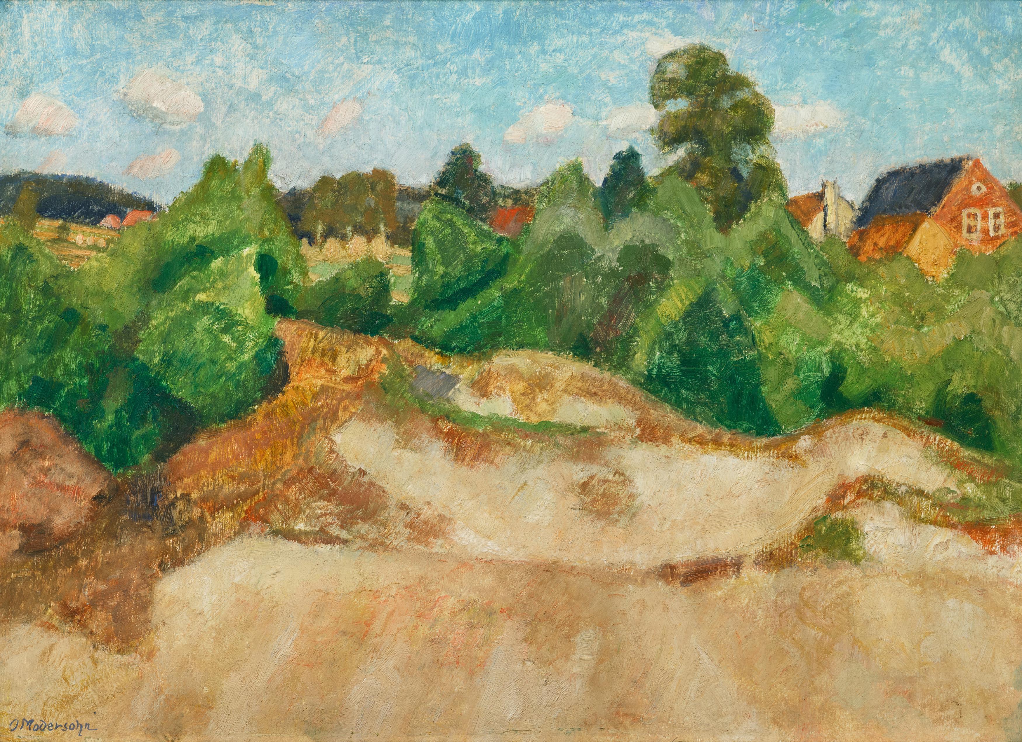 Otto Modersohn - Sommerliche Dünenlandschaft in Quelkhorn bei Fischerhude.