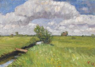 Otto Modersohn - Sommerliche Wümmewiesen