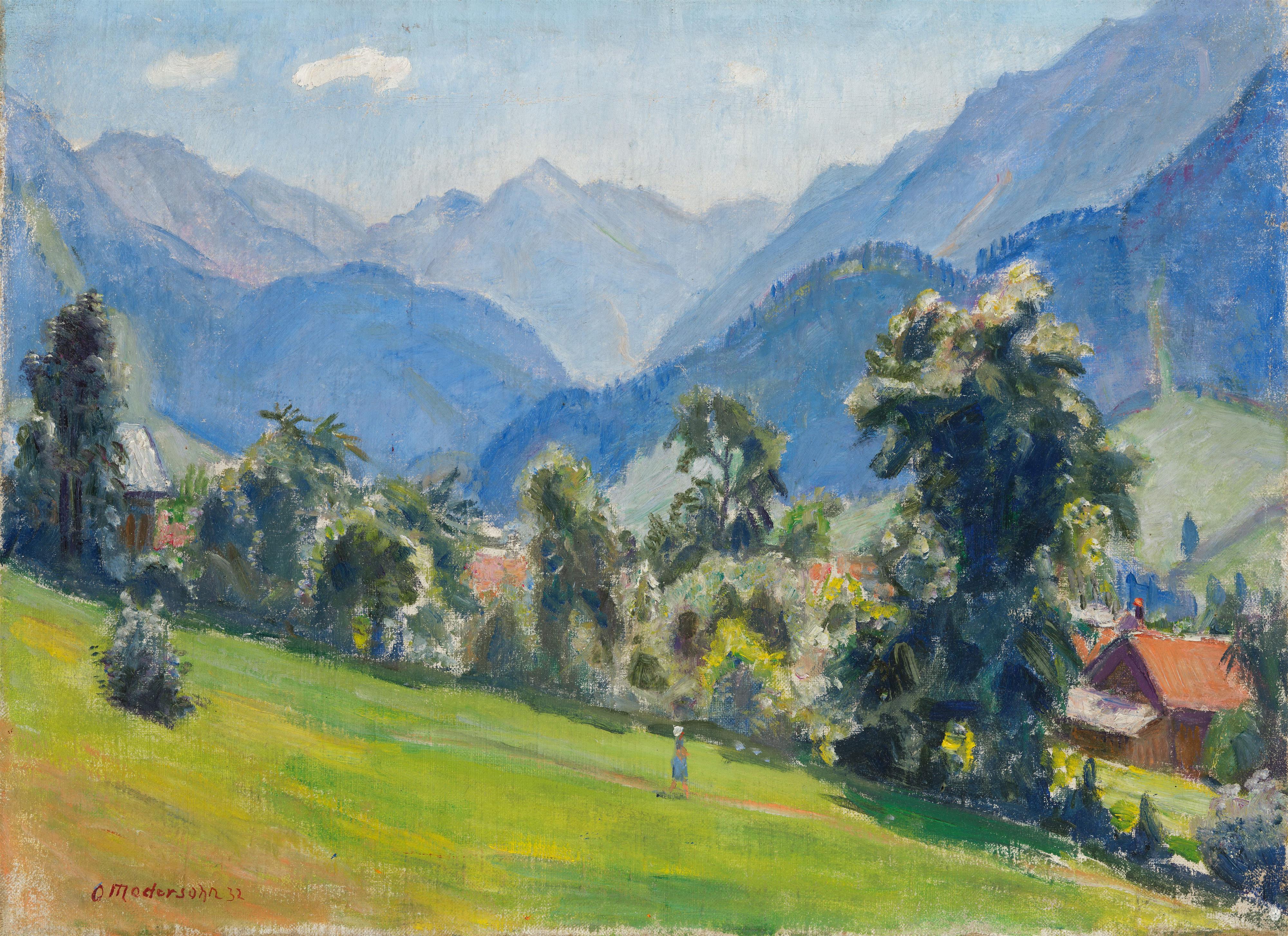 Otto Modersohn - Sommertag in Vorderhindelang