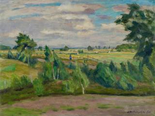 Otto Modersohn - Sommertag - Weg an der Surheide