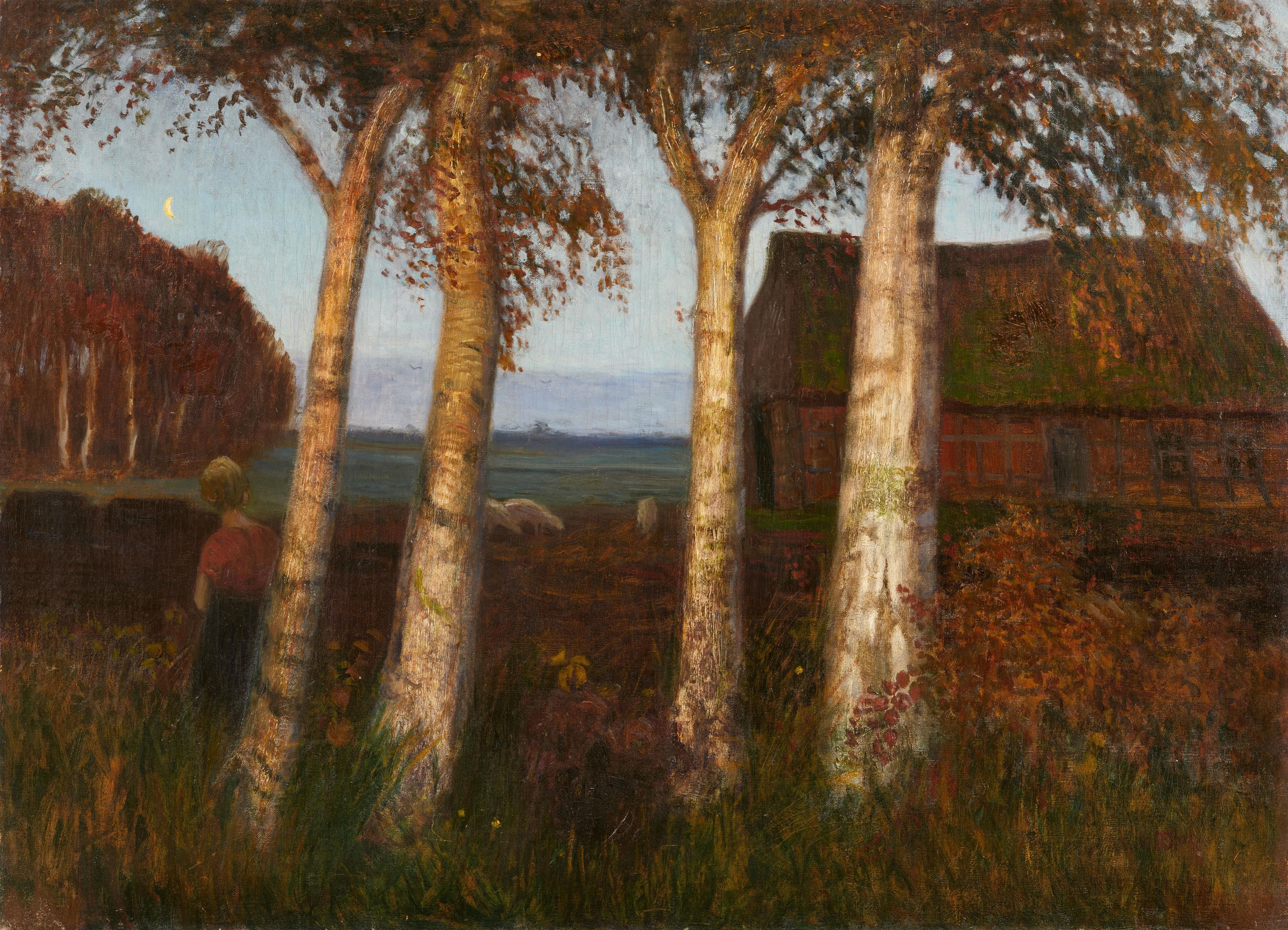 Otto Modersohn - Unter Birken