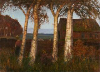 Otto Modersohn - Unter Birken
