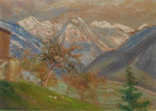 Otto Modersohn - Vorfrühlingsmorgen (Blick vom Gailenberg Richtung Hinterstein)