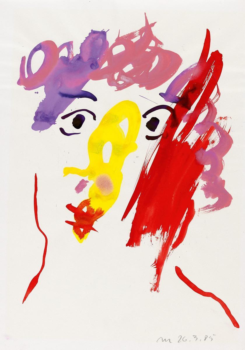 Otto Muehl - Kopf (26.3.85)