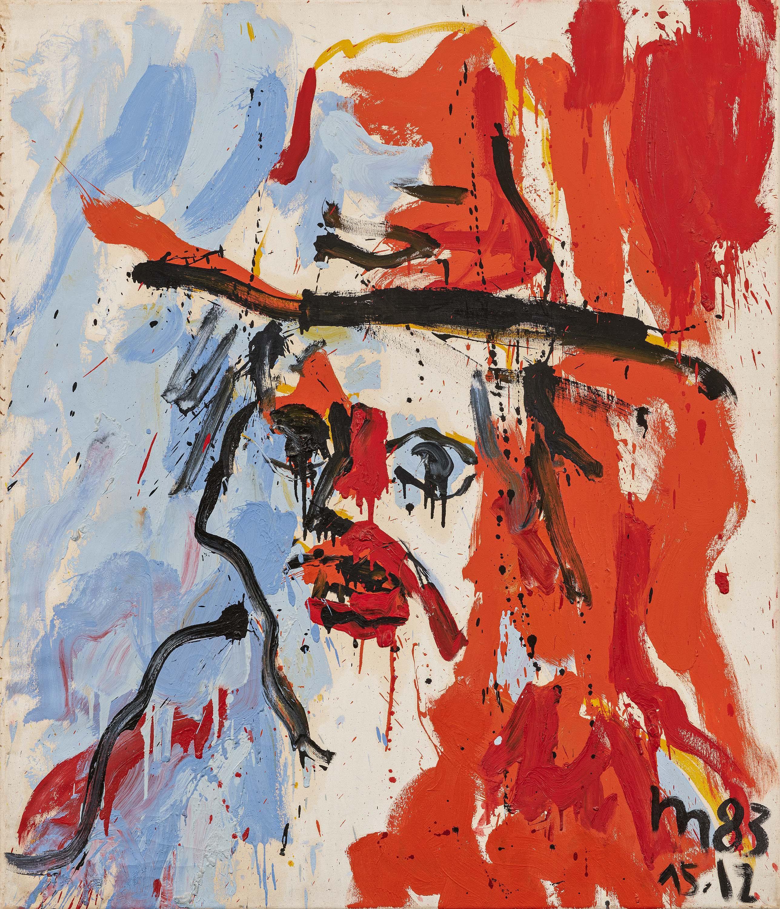 Otto Muehl - Ohne Titel (Mann mit Hut).