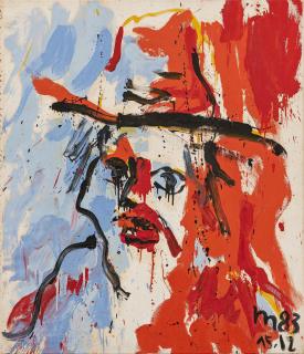 Otto Muehl - Ohne Titel (Mann mit Hut).