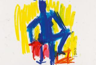 Otto Muehl - Weiblicher Akt (21.8.87)