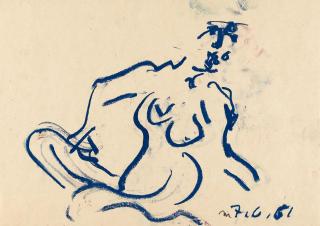 Otto Muehl - Weiblicher Akt (7.6.81)