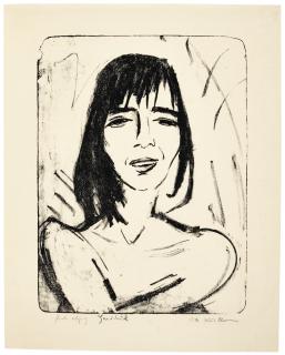 Otto Müller - Brustbild Maschka 2 (Ophelia) (Karsch 27)