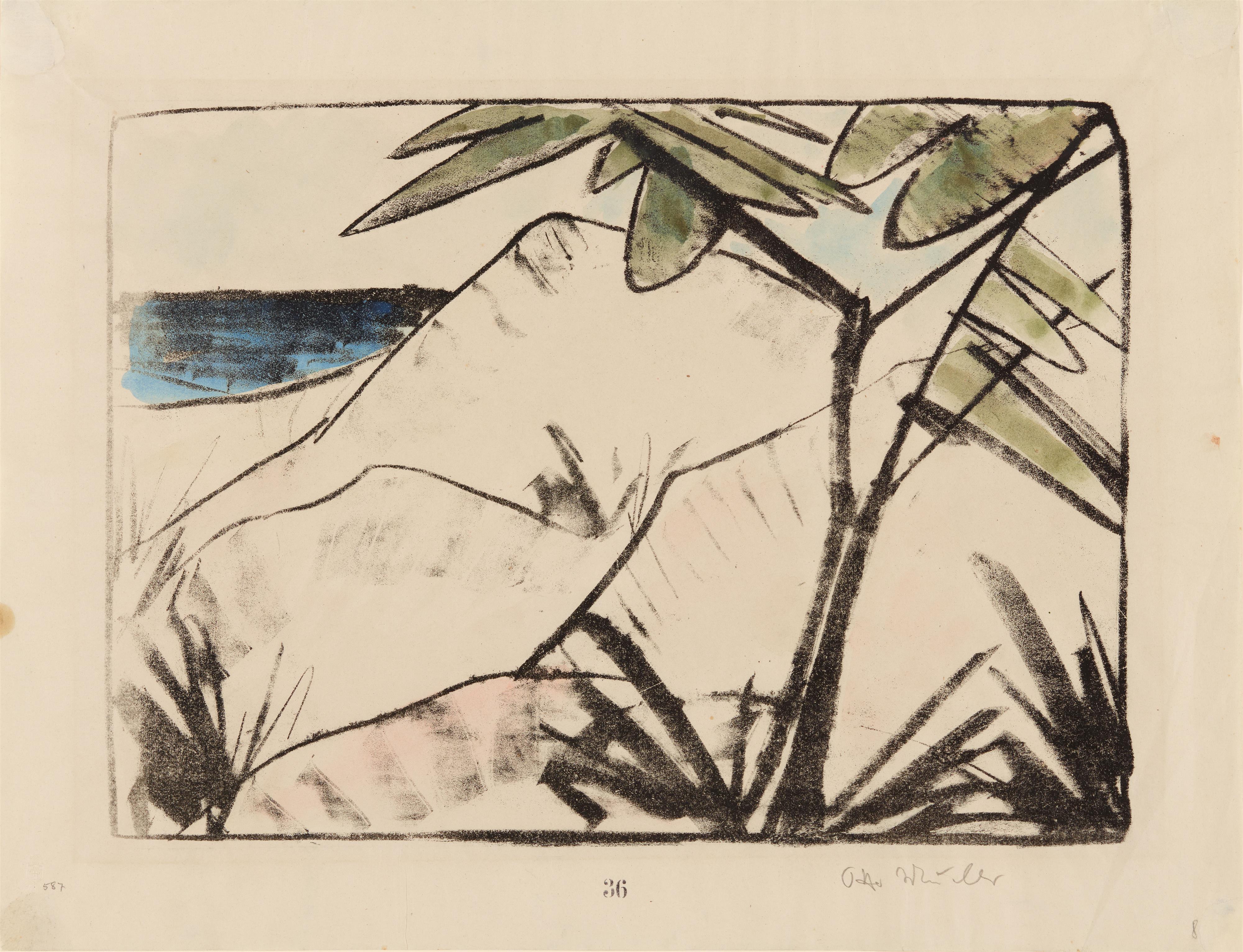 Otto Mueller - Dünen auf Sylt (Dünenlandschaft, Föhr 1918)