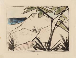 Otto Mueller - Dünen auf Sylt (Dünenlandschaft, Föhr 1918)