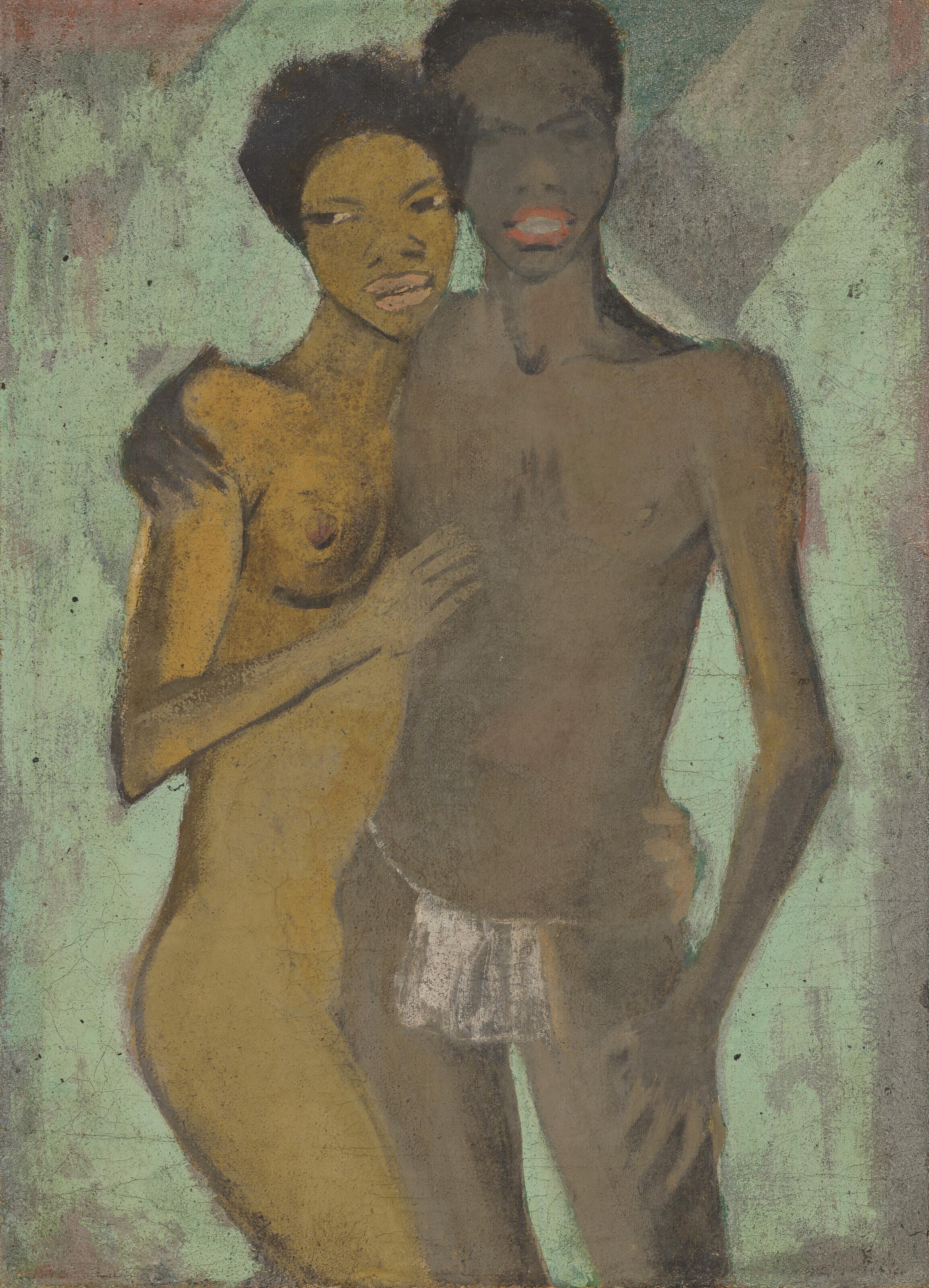 Otto Mueller - Liebespaar (Artistenpaar)