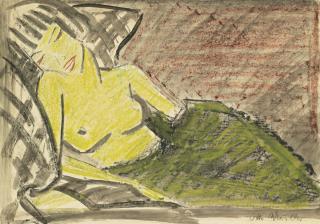 Otto Mueller - Liegende Frau (Sleeping Woman)